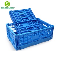 Sinocube, vente en gros de boîtes en plastique pliables, caisses à lait, recyclables, légères, résistantes, caisses en plastique pour légumes et fruits