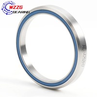 ACB4252H7 Headset Bearing 42x52x7mm 45/45 Kontak Sudut Berpelumas Oli Baja Krom Presisi P6 untuk Pivot Garpu Sepeda