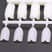 Forme de coquille ovale ronde longue fausse pour le tableau de carte d'affichage d'ongle de couleur de gel polonais