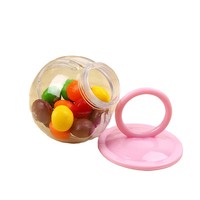 Sucette créative de douche de bébé exclusive transfrontalière boîte en plastique PS boîte de bonbons transparente de qualité alimentaire dessin animé fête des enfants
