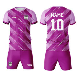 Vente en gros OEM, kit de football unisexe avec col en V, nouveau <span class=keywords><strong>maillot</strong></span> de sport, vêtements d'entraînement à la coupe automatisée, club pour hommes et femmes - Product Image 6