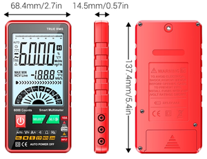 Đồng hồ vạn năng 616 cầm tay nhỏ gọn, đồng hồ vạn năng đo kiểm 6000 Thông Minh Kỹ thuật số có đèn nền màn hình lớn - Product Image 4