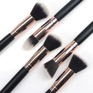 Kabuki-Juego de <span class=keywords><strong>brochas</strong></span> de maquillaje Profesional, 10 unidades, color rosa dorado - Product Image 2