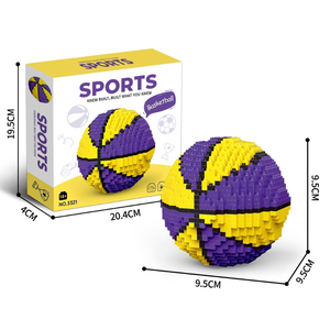 Bloques de Construcción de Fútbol, Juguetes Educativos de Ensamblaje Libre, Adornos de Micropartículas, Bloques de Construcción de Dinosaurios - Product Image 4