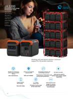 Système de stockage d'énergie au lithium domestique au lithium-ion, station d'alimentation portable rechargeable pour la maison, batteries