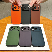 Coque de téléphone antidérapante en tissu technique de haute qualité pour iPhone 18 Pro 17 16 15 14 Plus 13 Pro Max avec grande fenêtre de protection de l'appareil photo