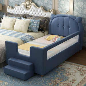 Cartone animato creativo allargato in legno massello giuntura letto laterale per bambini <span class=keywords><strong>lettino</strong></span> morbido <span class=keywords><strong>lettino</strong></span> per neonati con scivolo Guardrail - Product Image 4