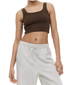 เสื้อครอปผู้หญิงทรงเข้ารูปสำหรับฤดูร้อน ระบายอากาศได้ดี คอแบบผูก ผ้าชีฟองนุ่มสบาย ความยาวสั้น แต่งริบบิ้นแฟชั่น - Product Image 1