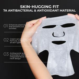 ODM <span class=keywords><strong>C</strong></span> Vitamini Canlandırı<span class=keywords><strong>c</strong></span>ı Beyazlatı<span class=keywords><strong>c</strong></span>ı Nemlendirici 2'si 1 Arada Yüz ve Boyun Maskesi Kırışıklık Karşıtı Yaşlanma Karşıtı Tüm Cilt Tipleri İçin Fabrika Direkt Satışı - Product Image 2