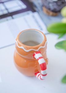 Tazza da caffè in ceramica dipinta a mano in porcellana con faccia di animale 3d personalizzata Kawaii - Product Image 4