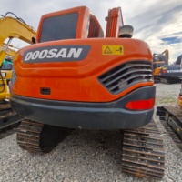 Excavadoras Usadas Originales Doosan DX75 DX75-9C DX75LC-9C de 7 Toneladas, Miniexcavadoras Usadas de 7.5 Toneladas con Motor, Bomba, Engranajes y Sistema Hidráulico