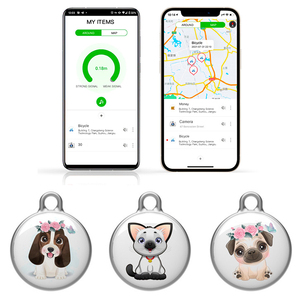 Localizador GPS Redondo Inteligente para Mascotas <span class=keywords><strong>F3</strong></span> International, Mini Rastreador Antipérdida, Resistente al Agua IP67, Localizador Bluetooth para Perros y Gatos - Product Image 3