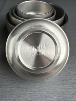 Bol à soupe coréen de haute qualité en acier inoxydable double couche de 15,8 cm, grande capacité, écologique, résistant à la chaleur