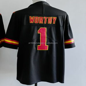 Maillot de football pour homme style tendance 2026 Patrick Mahomes, brodé Travis Kelce Harrison Butker Xavier Worthy Mansoor Delane S-3XL - Product Image 5
