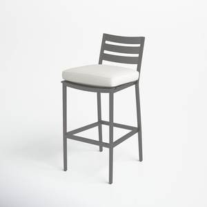 Muebles de Jardín Modernos de Lujo para Patio Exterior, Silla de Comedor de Aluminio Resistente a la Oxidación, Taburete de Bar - Product Image 4