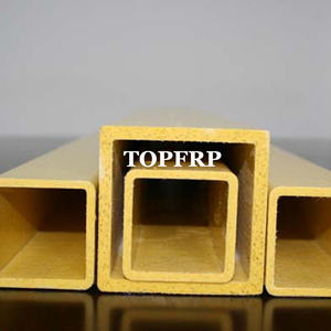 Tubo cuadrado de fibra de vidrio GRP Tubo rectangular compuesto/Perfil de tubo pultruido Frp - Product Image 3