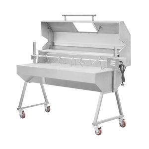 Asador Argentino con Rotación Automática, Parrilla de Carbón Vegetal Negra, Parrilla Argentina Santa María para Restaurante, Camping y Fiestas - Product Image 3