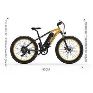 전체 서스펜션 48v 5000w 고속 모터 Ebike 26 인치 지방 타이어 오프로드 전기 자전거 전자 자전거 Gogobest GF600