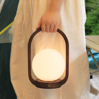 Décor de dôme en verre LED d'usine, sans fil 2000mAh 3d veilleuse couleur changeante led d'ambiance pour chambre à coucher
