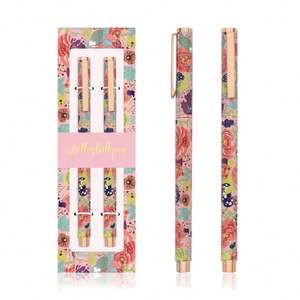 Bolígrafos de Metal con Impresión Personalizada, Diseño de Patrón de Transferencia Térmica, Bolígrafos con Diseño Floral y Caja Personalizada para Regalos Únicos - Product Image 5