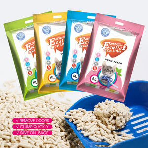 Ücretsiz örnek güçlü topaklanma yeşil çevre doğal Tofu kedi kumu - Product Image 5