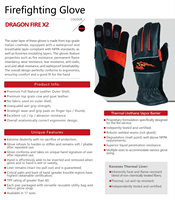 Gants de sauvetage d'urgence pour pompiers, résistants aux flammes, aux chocs thermiques et aux hautes températures, avec isolation thermique