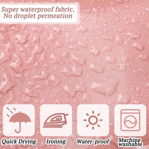 Cortina de Ducha de Poliéster con Diseño de Muñeco de Nieve Rojo y Copos de Nieve, Impresión Digital Personalizada, Impermeable, Venta al Por Mayor - Product Image 4