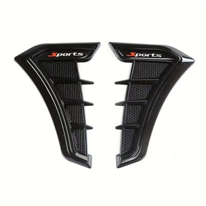 Autocollant décoratif en fibre de carbone pour modification de la aileron de requin et des prises d'air de voiture, style sport et luxe - Product Image 1