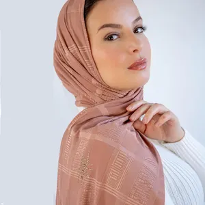 Новый стиль, однотонная шаль, новый тренд, Арабский Дубай, мусульманский Женский мягкий дышащий трикотаж, хлопковый хиджаб, шарф с камнем