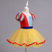 Robe de tutu de princesse pour filles AL-P058, robe de danse respirante à manches bouffantes et paillettes pour fête d'anniversaire