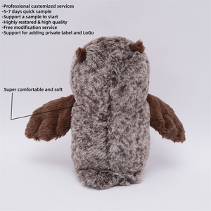 Tùy Chỉnh Dễ Thương Owl Sang Trọng Trẻ Em Đồ Chơi Mềm Cuddle Sang Trọng Thú Nhồi Bông Thực Tế Chim Pelu Oyuncak Sống Động Owl Động Vật 20 + Mềm Đồ Chơi Nhà Sản Xuất - Product Image 4