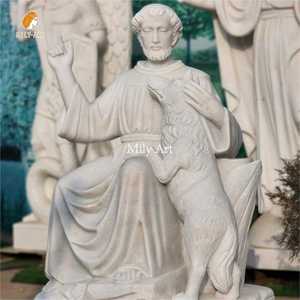 Giardino personalizzato intagliato a grandezza naturale statua di San Francesco di <span class=keywords><strong>Assisi</strong></span> - Product Image 4