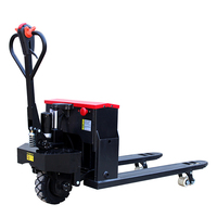Chariot à palettes entièrement électrique 1500 kg, mini transpalette à batterie lithium DC pour utilisation intérieure/extérieure