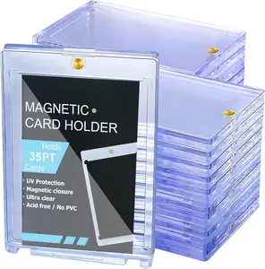 공장 직접 공급 투명 플라스틱 카드 프로텍터 메모리 카드 놀이 카드 데크 홀더