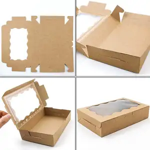 Оптовая продажа, коробка для кексов с логотипом