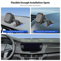 Supporto per auto universale handy halter potente supporto magnetico per telefono cellulare con colla da 3M per parabrezza del cruscotto dell'auto