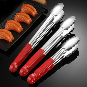 Stainless Steel Food <b>Tongs</b> 201 Grade Heat Resistant For <b>BBQ</b> Grilling Baking Home Kitchen Use - Product Image 2