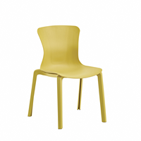 Chaises de salle à manger en plastique minimalistes, légères et empilables, design moderne en PP, directement de l'usine, pour la maison, le café, le restaurant et le bureau
