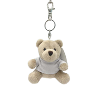 Porte-clés en peluche personnalisé, jouet en peluche, 10 cm, rembourrage en coton PP, cadeau unisexe