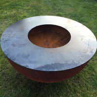 Barbecue extérieur professionnel en acier Corten, grand modèle, avec dispositif de sécurité flamme, écologique, pour hôtels, restaurants et terrasses