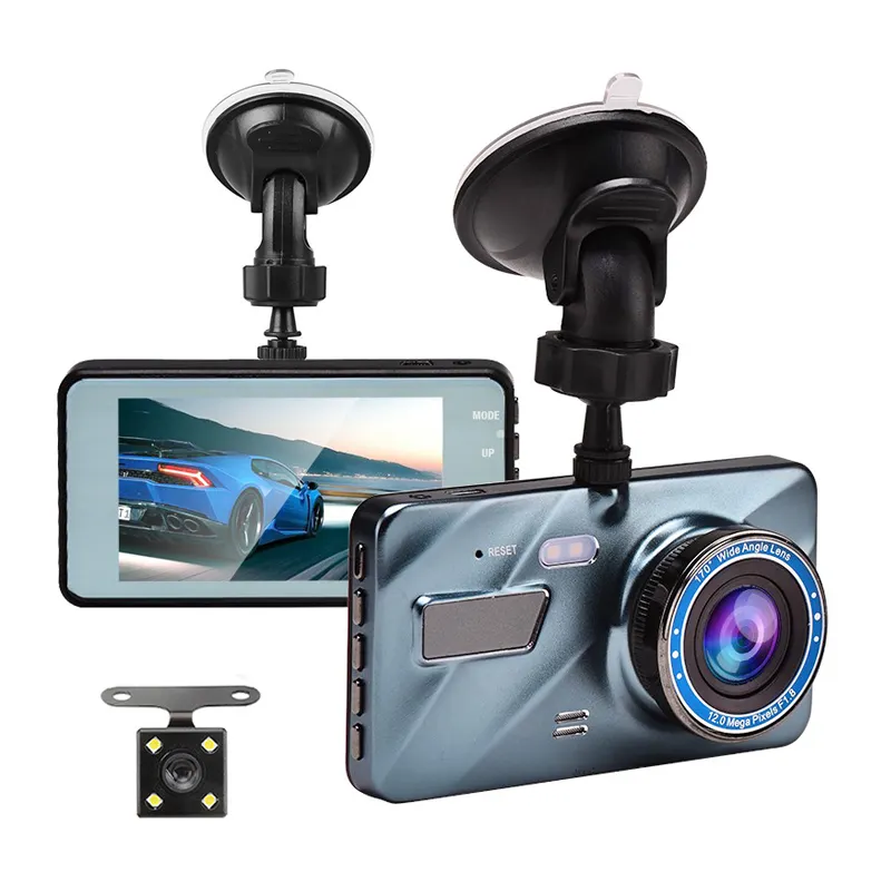Customized Dual Car DVR Camera 4 inch 1080P Car Front Rear Dash Cam Wide Angle Car Camera Recorder For Vehicle