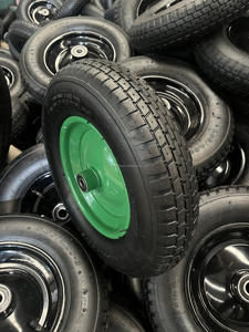 Fabricant OEM 3.00-8 3.50-8 4.00-8 Jantes en métal Roue pneumatique gonflable en caoutchouc et pneus pour chariot de transport de brouette - Product Image 5