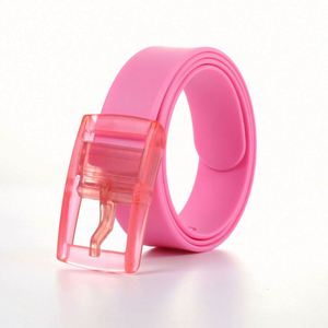 Stylish Silicone TPE Belt for Women-<b>Creative</b> Design Silk Screen Printed Promotional OL Fashion Accessory - Product Image 2
