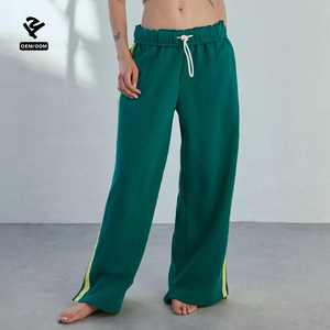 <span class=keywords><strong>Pantaloni</strong></span> a Gamba Larga da <span class=keywords><strong>Donna</strong></span> <span class=keywords><strong>con</strong></span> Spacchi <span class=keywords><strong>Laterali</strong></span>, Strisce <span class=keywords><strong>Laterali</strong></span> in Cotone, <span class=keywords><strong>Pantaloni</strong></span> da Jogging <span class=keywords><strong>con</strong></span> Vita Elastica, <span class=keywords><strong>Pantaloni</strong></span> Casual da Corsa - Product Image 3