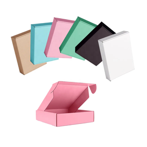 Scatole di Imballaggio in Cartone Ondulato Ecologiche all'Ingrosso, Scatole Colorate <span class=keywords><strong>per</strong></span> Spedizione Scarpe con Biglietto di Ringraziamento <span class=keywords><strong>per</strong></span> Piccole Imprese - Product Image 1