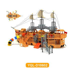 Produits du parc d'attractions aire de jeux en bois bateau de Pirate aire de jeux en bois pour enfants - Product Image 5