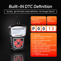Escáner OBD2 KW310, Herramienta de Reinicio de Luz de Advertencia del Motor, Lector de Códigos, Herramienta de Diagnóstico de Fallas para Vehículos Compatibles con OBD2