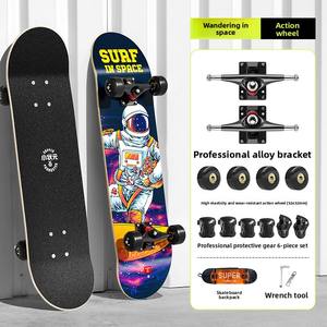 Eagleeye professionnel à quatre roues Double Kickboard Street Style Skateboard pour adultes enfants fabriqué en matériau PU Durable en gros - Product Image 6
