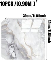 Panneaux muraux autocollants en marbre imperméables pour cuisine, salle de bain, salon - Design moderne, épaisseur 2,5 mm, colorés
