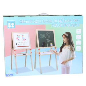 专业画板木制画架双面站立儿童黑板个性化儿童学习板 - Product Image 4